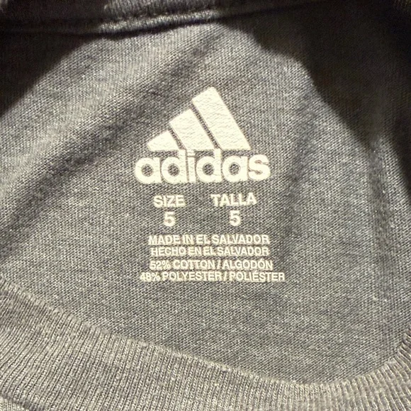 Adidas Kids tee in gray - Picture 2 of 3